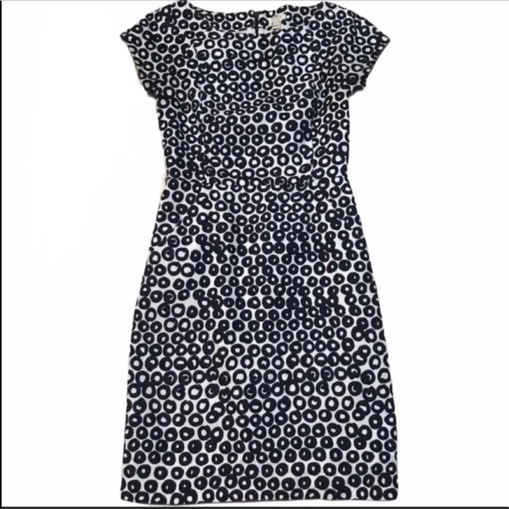 J. Crew Short Sleeve Basketweave Dress Size 00